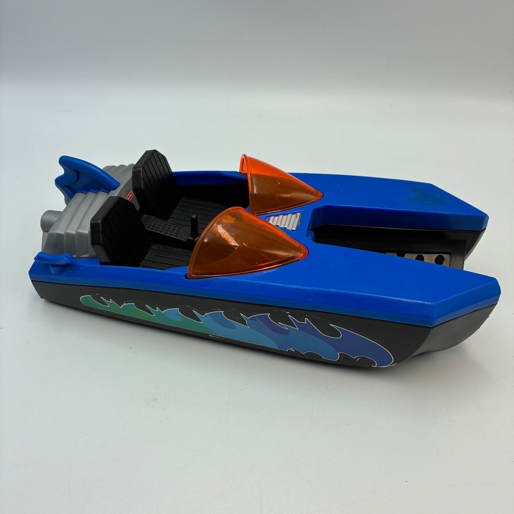 Fisher-Price Imaginext DC Super Friends Batboat Blue Black Toy Vehicle V2754